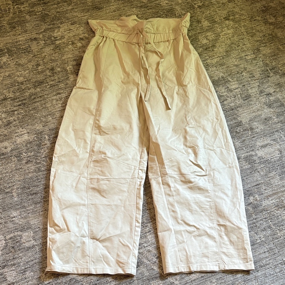 Lovers + Friends Cream Wide Leg Pants - NWT - size large - cotton blend